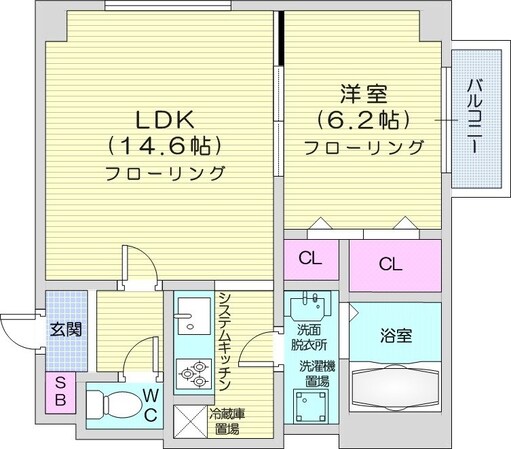 西１８丁目駅 徒歩2分 2階の物件間取画像